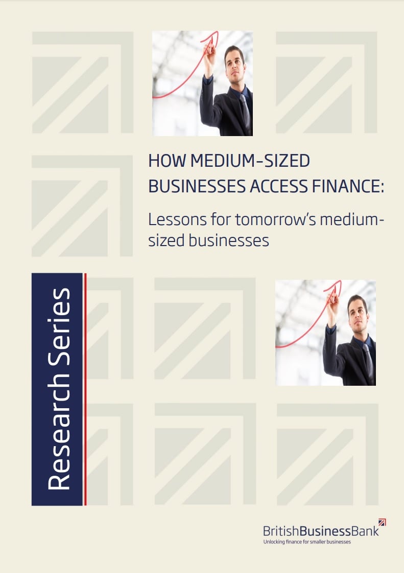 How medium-sized businesses access finance front cover