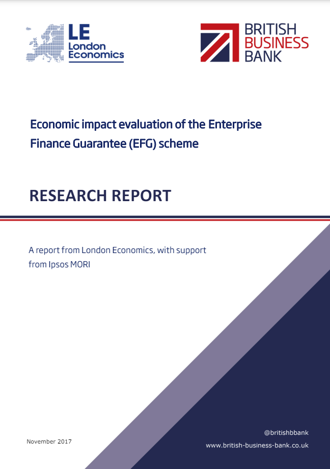 Economic impact evaluation of the Enterprise Finance Guarantee scheme