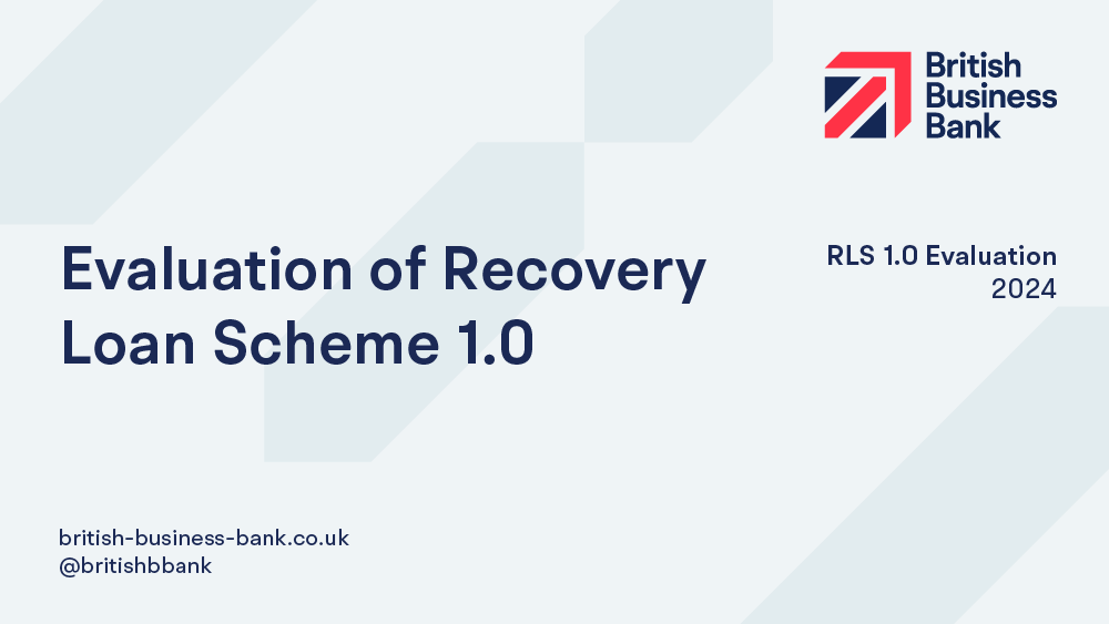 Evaluation of Recovery Loan Scheme 1.0 Report
