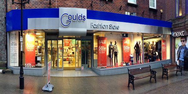 Exterior of Goulds Fashion in Dorchester