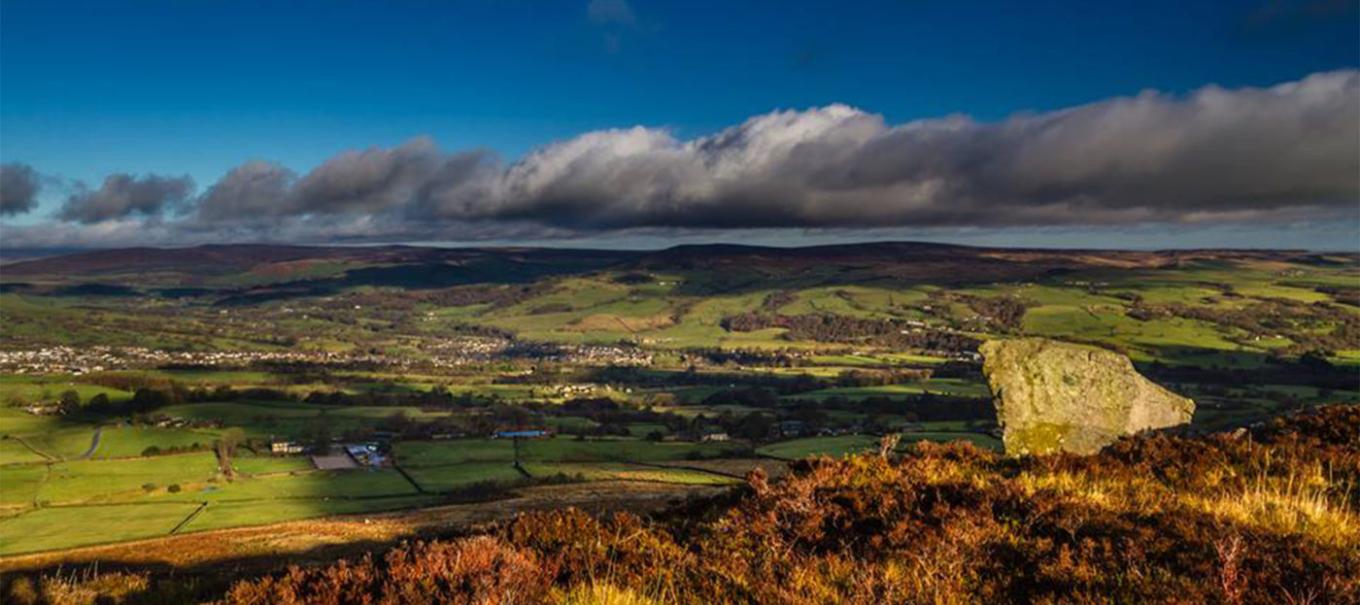 A view over the countryside of Harrogate