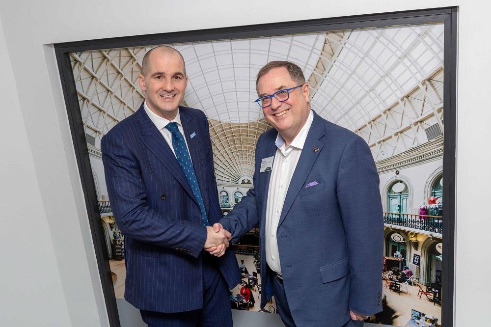 Jake Berry MP, Northern Powerhouse Minister with Roger Marsh OBE