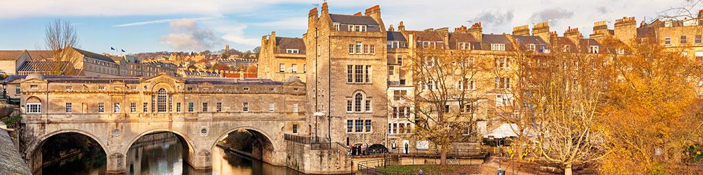 Panoramic view of the city of Bath