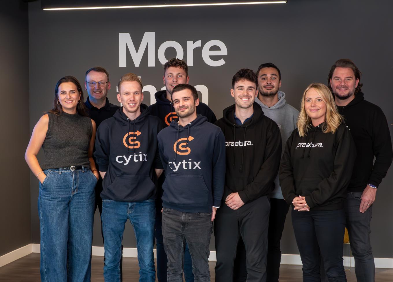 A portrait of the team from Cybersecurity specialist Cytix