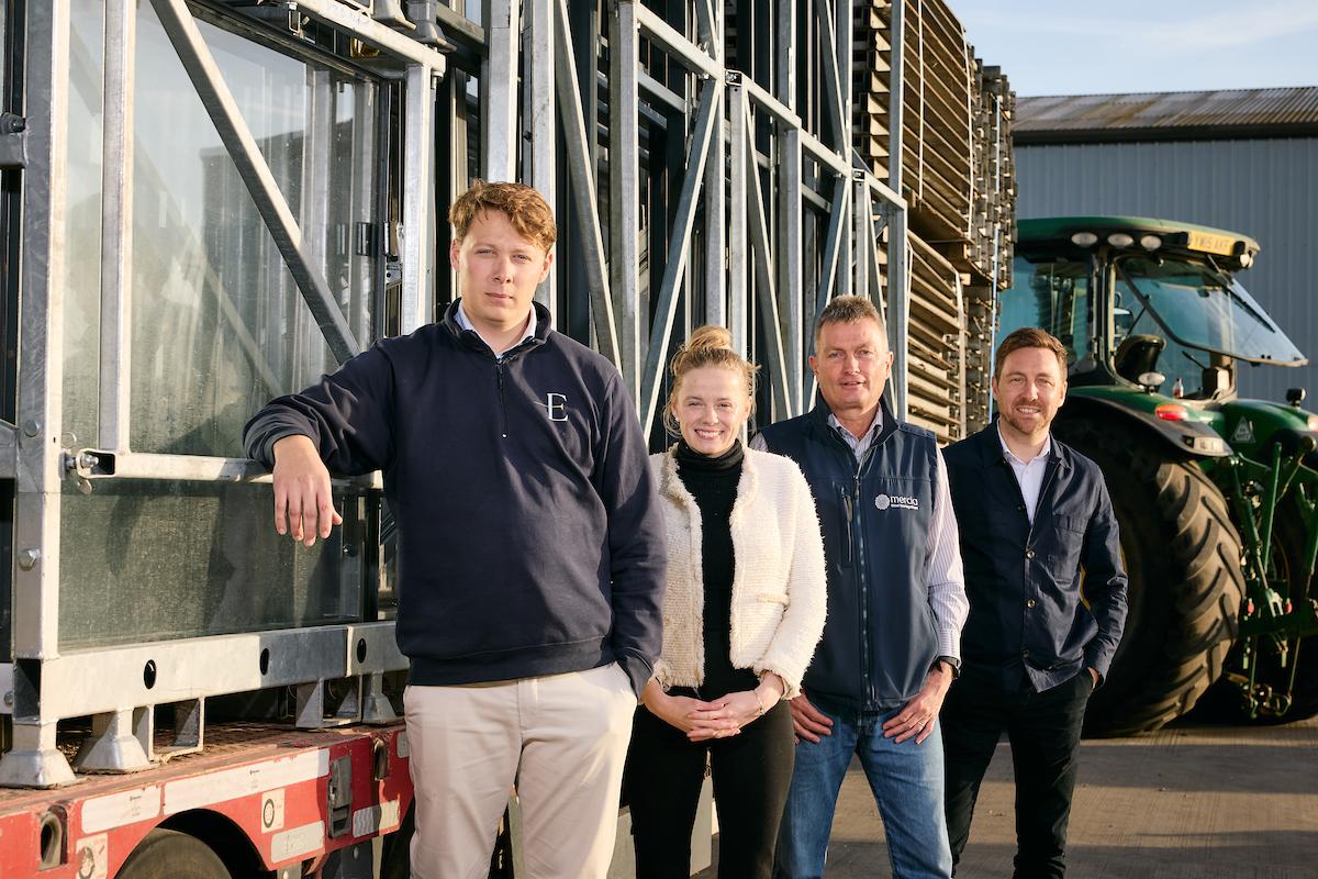 Portrait of the EMC team, Sam and Tor Peters, Andy Clough, Laurence Richardson (l-r)