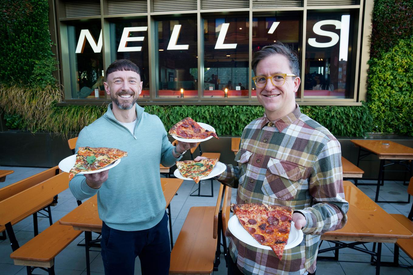 Jonny and Charlotte Heyes, owners of Nell's Pizza