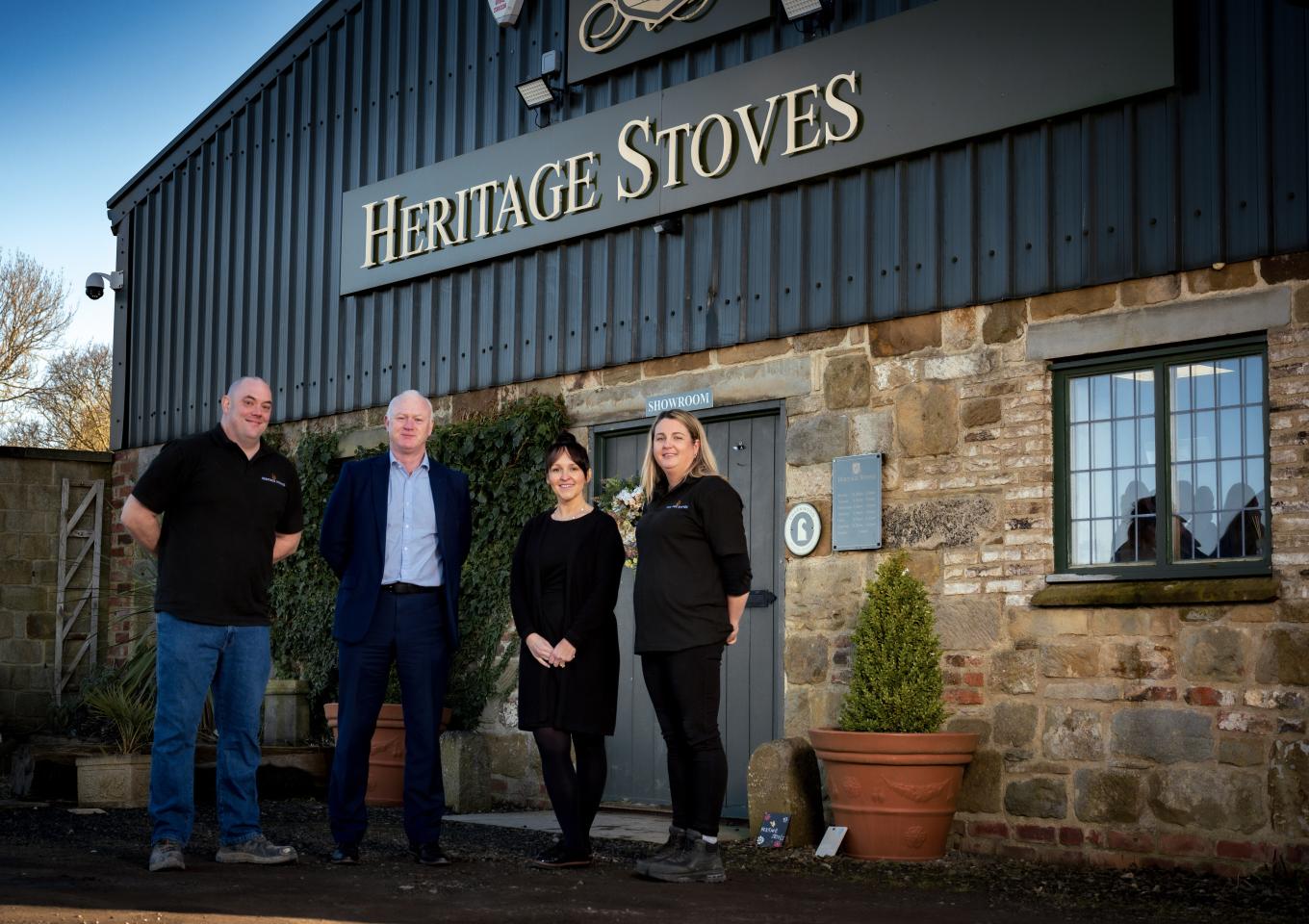 A portrait of the team from Heritage Stoves