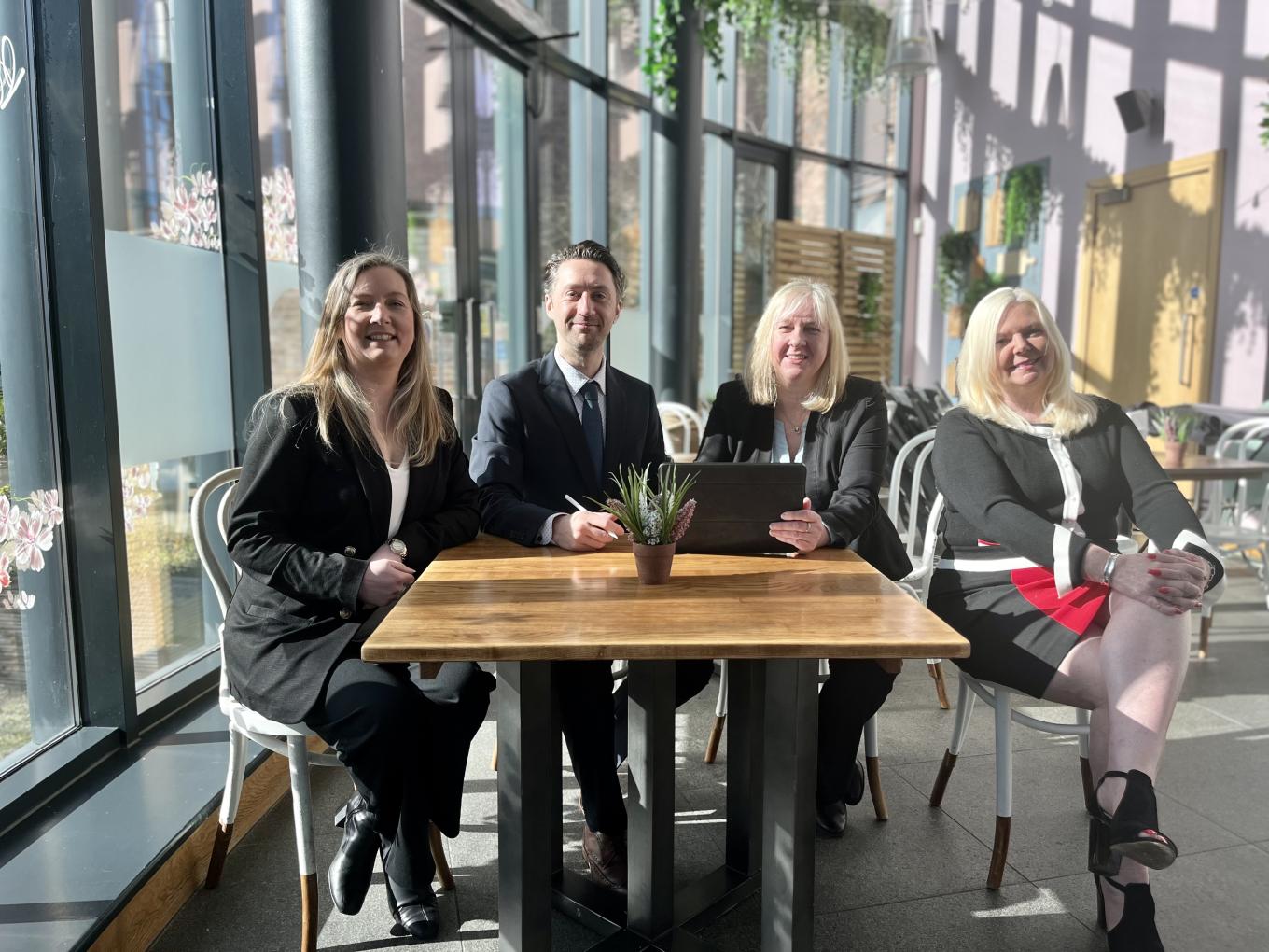 Image from left to right  Sarah Barton Ben Abernethy Sue Chambers and Francis Kilner