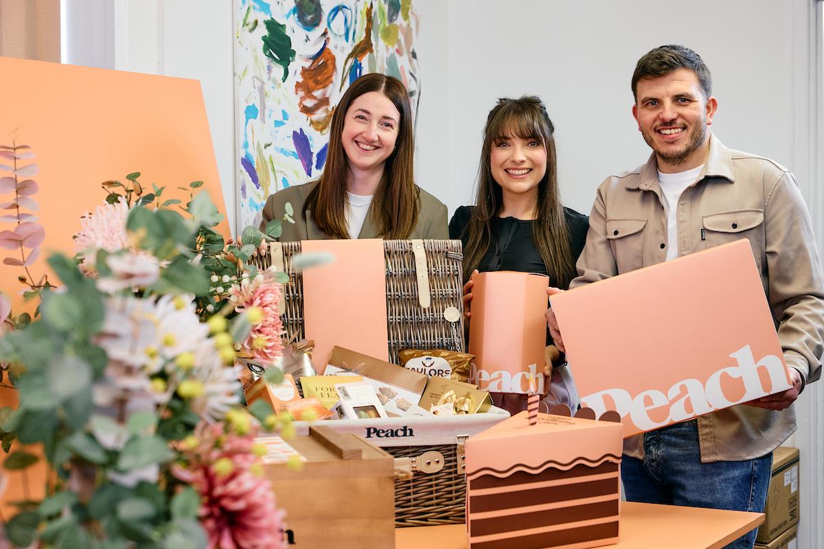 Rebecca Pickering, Letitia and Brendan Pallant from Peach Hampers